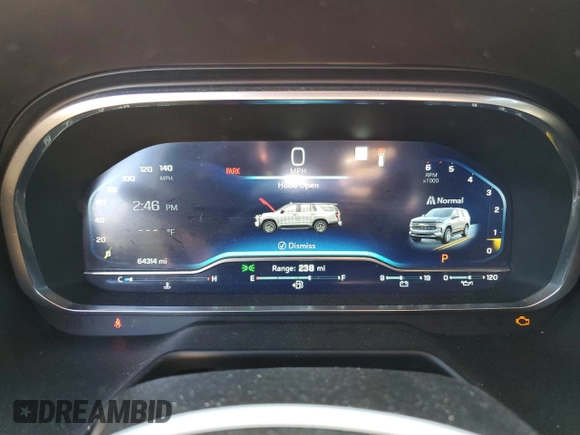 2022 Chevrolet Tahoe RST with VIN 1GNSCRKD6NR290145, listed as a Copart auction lot 43275465 with 64,314 mi miles and Salvage title. Bid and sale history available at DreamBid. Image 9.