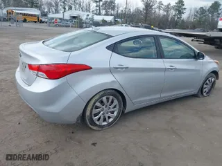 2012 Hyundai Elantra GLS PZEV with VIN KMHDH4AE6CU426702, listed as a IAAI auction lot 41836585 with 162,008 mi miles. Bid and sale history available at carsss.com. Image 4.