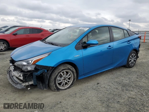 2019 Toyota Prius LE with VIN JTDL9RFU6K3003844, listed as a Copart auction lot 46900645 with 87,587 mi miles and Salvage Title. Bid and sale history available at DreamBid. Image 1.