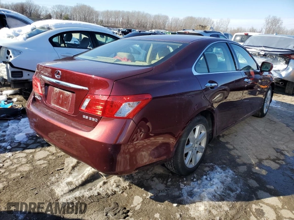 2007 Lexus ES 350 with VIN JTHBJ46G772074918, listed as a Copart auction lot 86136524 with Not Provided miles and Salvage Title. Bid and sale history available at carsss.com. Image 3.