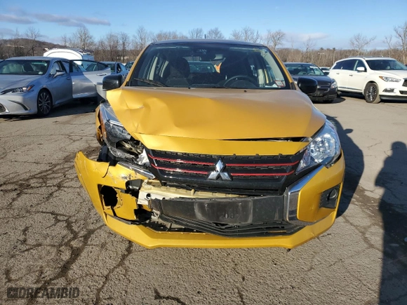 2023 Mitsubishi Mirage Black Edition with VIN ML32AWHJ5PH003304, listed as a Copart auction lot 85105444 with 0 mi miles and Non Repairable. Bid and sale history available at carsss.com. Image 5.