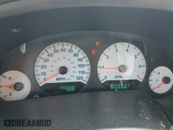 2005 Dodge Caravan SXT with VIN 2D4GP44L95R424704, listed as a Copart auction lot 61243925 with 190,608 mi miles and Salvage title. Bid and sale history available at DreamBid. Image 9.