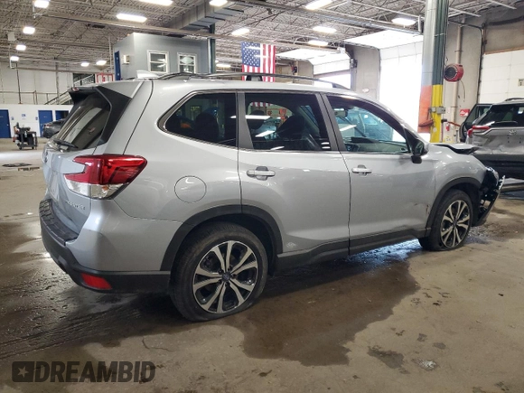 2021 Subaru Forester Limited with VIN JF2SKAUC0MH431766, listed as a Copart auction lot 56285455 with 12,956 mi miles and Salvage title. Bid and sale history available at DreamBid. Image 3.