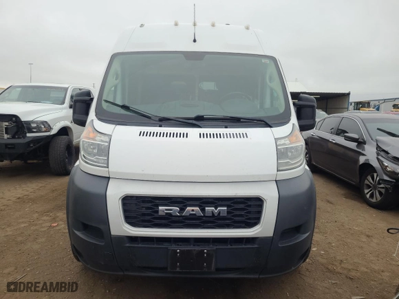 2019 Ram ProMaster Cargo Van with VIN 3C6TRVBG4KE556887, listed as a Copart auction lot 66757814 with 74,814 mi miles and Non Repairable. Bid and sale history available at carsss.com. Image 5.