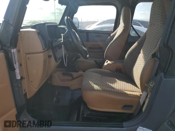 1997 Jeep Wrangler Sport with VIN 1J4FY19S5VP520801, listed as a Copart auction lot 75301274 with Not Provided miles and Non Repairable. Bid and sale history available at carsss.com. Image 7.