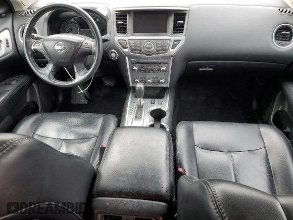 2017 Nissan Pathfinder SV z VIN 5N1DR2MN0HC606932, wystawiony jako Copart lot #44925615 z przebiegiem 127 566 mil mil oraz Szkody całkowita. Historia ofert i sprzedaży dostępna na DreamBid. Obrazek 8.