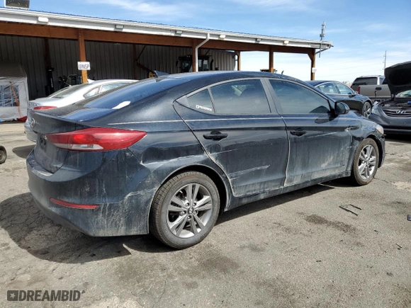 2018 Hyundai Elantra Value Edition with VIN KMHD84LF2JU522278, listed as a Copart auction lot 48690725 with 123,545 mi miles and Salvage Title. Bid and sale history available at carsss.com. Image 3.