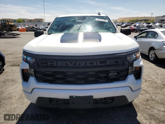 2022 Chevrolet Silverado 1500 Custom with VIN 1GCPABEK3NZ535764, listed as a Copart auction lot 53721735 with Not Provided miles and Salvage Title. Bid and sale history available at DreamBid. Image 5.