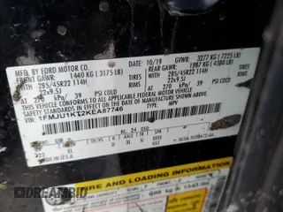 2019 Ford Expedition Limited with VIN 1FMJU1KT2KEA87746, listed as a Copart auction lot 79341394 with 0 mi miles and Non Repairable. Bid and sale history available at carsss.com. Image 13.