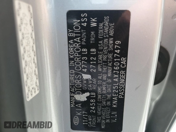 2018 Kia Stinger Premium with VIN KNAE25LAXJ6017479, listed as a Copart auction lot 53158595 with 120,273 mi miles and Salvage Title. Bid and sale history available at DreamBid. Image 14.