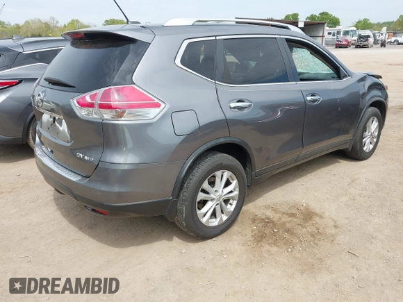 2016 Nissan Rogue SV with VIN KNMAT2MV9GP693049, listed as a IAAI auction lot 42053309 with 75,379 mi miles. Bid and sale history available at carsss.com. Image 4.