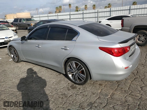 2014 Infiniti Q50 Hybrid Sport with VIN JN1AV7AP9EM691980, listed as a Copart auction lot 51164315 with 168,828 mi miles and Clean Title. Bid and sale history available at carsss.com. Image 2.