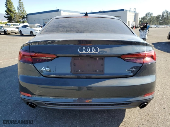 2019 Audi A5 Coupe Premium with VIN WAUSNAF52KA058821, listed as a Copart auction lot 74529494 with 35,697 mi miles and Salvage Title. Bid and sale history available at carsss.com. Image 6.