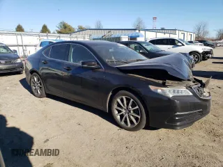 2016 Acura TLX V6 with VIN 19UUB2F31GA008235, listed as a Copart auction lot 46113275 with Not Provided miles and Salvage Title. Bid and sale history available at carsss.com. Image 4.