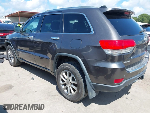 2014 Jeep Grand Cherokee Limited with VIN 1C4RJFBT0EC241030, listed as a IAAI auction lot 42617051 with 104,370 mi miles and . Bid and sale history available at DreamBid. Image 3.