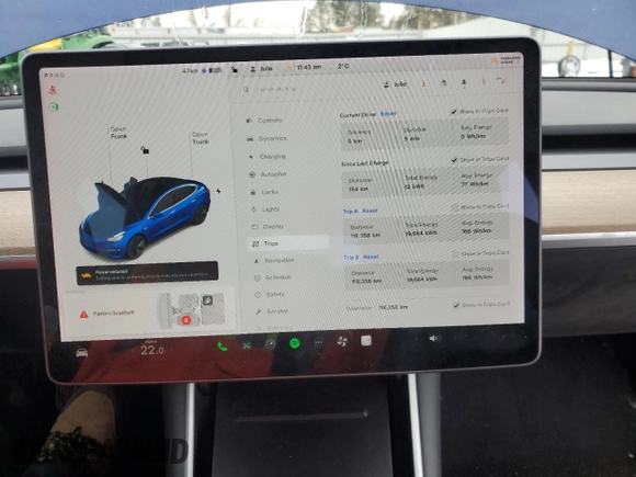 2020 Tesla Model 3 Standard Range Plus with VIN 5YJ3E1EA5LF625456, listed as a Copart auction lot 80926294 with 118,358 mi miles and Salvage Title. Bid and sale history available at DreamBid. Image 9.