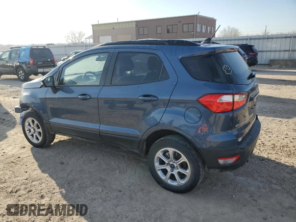 2022 Ford EcoSport SE with VIN MAJ6S3GL4NC469965, listed as a Copart auction lot 48806695 with 58,153 mi miles and Salvage Title. Bid and sale history available at carsss.com. Image 2.