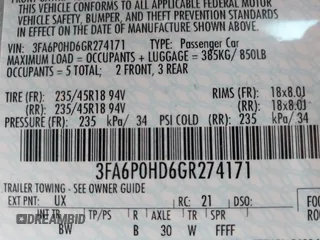 2016 Ford Fusion SE with VIN 3FA6P0HD6GR274171, listed as a IAAI auction lot 41740043 with 92,469 mi miles. Bid and sale history available at carsss.com. Image 9.
