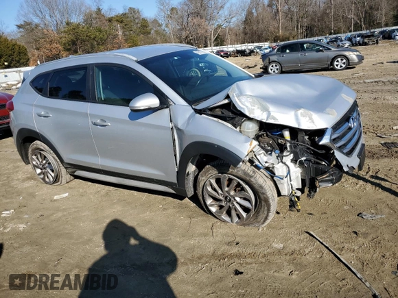 2017 Hyundai Tucson SE with VIN KM8J33A46HU519309, listed as a Copart auction lot 42677955 with 127,202 mi miles and Salvage Title. Bid and sale history available at DreamBid. Image 4.