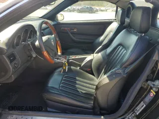 2004 Mercedes-Benz SLK-Class with VIN WDBKK65F74F304950, listed as a Copart auction lot 46674125 with 91,574 mi miles and Salvage Title. Bid and sale history available at carsss.com. Image 7.