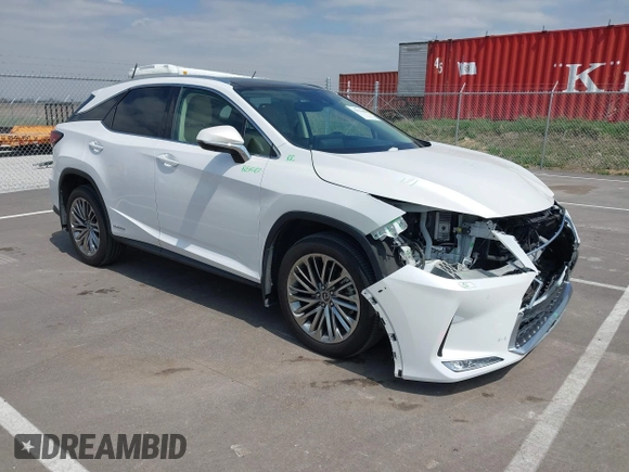 2022 Lexus RX 450h с VIN 2T2JGMDA1NC076975, выставлен на аукционе IAAI как лот 42030488 с пробегом 31 665 миль миль и . История ставок и продаж доступна на DreamBid. Изображение 1.