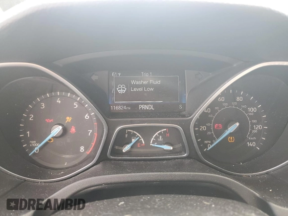 2017 Ford Focus SE with VIN 1FADP3F23HL203794, listed as a Copart auction lot 57202435 with 116,824 mi miles and Salvage title. Bid and sale history available at DreamBid. Image 9.
