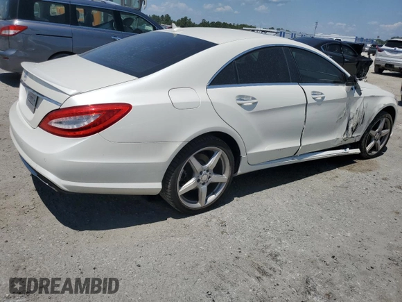 2014 Mercedes-Benz CLS-Class CLS 550 with VIN WDDLJ7DB1EA107497, listed as a Copart auction lot 52579694 with 99,752 mi miles and Salvage Title. Bid and sale history available at carsss.com. Image 3.