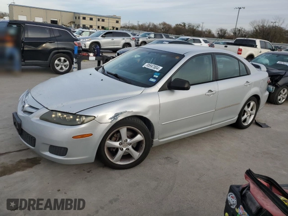 2007 Mazda 6 i Sport VE with VIN 1YVHP84C775M25806, listed as a Copart auction lot 83597804 with 171,666 mi miles and Salvage Title. Bid and sale history available at DreamBid. Image 1.