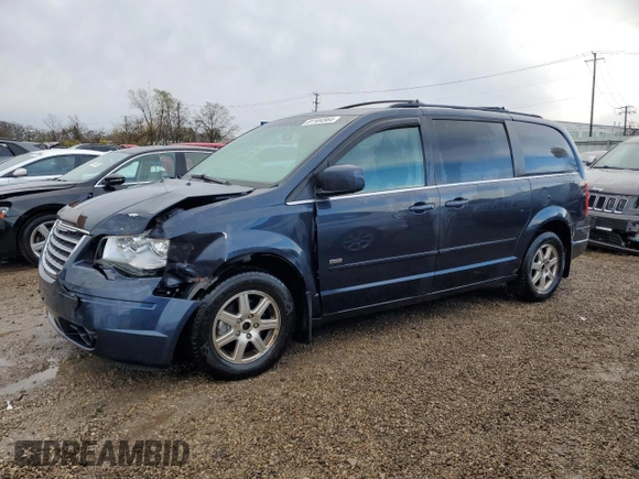 2008 Chrysler Town & Country Touring with VIN 2A8HR54P38R759751, listed as a Copart auction lot 81104564 with 169,266 mi miles and Salvage Title. Bid and sale history available at carsss.com. Image 1.