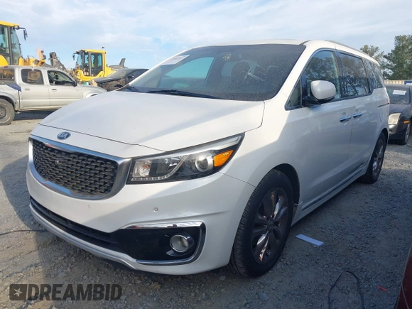 2016 Kia Sedona SX-L with VIN KNDME5C1XG6112686, listed as a IAAI auction lot 41662067 with 146,975 mi miles. Bid and sale history available at carsss.com. Image 2.