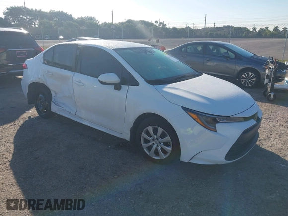 2024 Toyota Corolla LE with VIN 5YFB4MDE7RP218014, listed as a IAAI auction lot 41470209 with 10,877 mi miles. Bid and sale history available at carsss.com. Image 1.