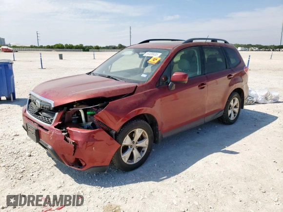 2014 Subaru Forester Premium z VIN JF2SJAECXEH533823, wystawiony jako Copart lot #56499935 z przebiegiem 206 046 mil mil oraz Szkoda całkowita • Salvage title. Historia ofert i sprzedaży dostępna na DreamBid. Obrazek 1.