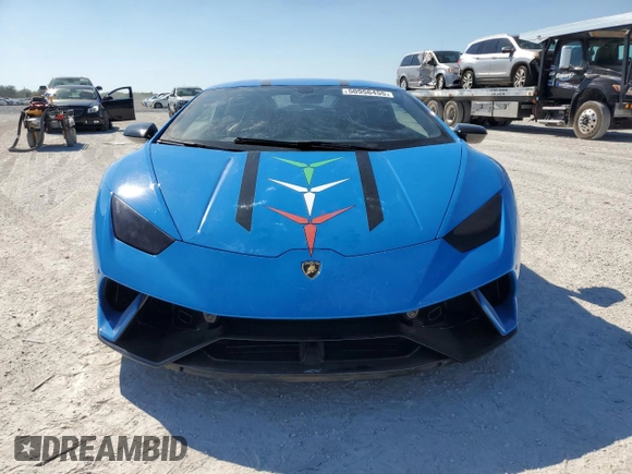 2018 Lamborghini Huracan z VIN ZHWUD4ZF2JLA08437, wystawiony jako Copart lot #50956455 z przebiegiem 7412 mil mil oraz Nie do naprawy. Historia ofert i sprzedaży dostępna na DreamBid. Obrazek 5.