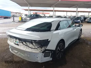 2023 Lucid Air Touring with VIN 50EA1TEA1PA004823, listed as a IAAI auction lot 41728833 with 1 mi miles. Bid and sale history available at carsss.com. Image 4.