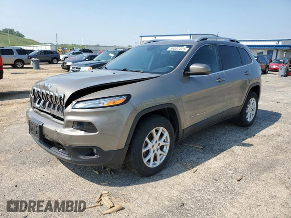 2017 Jeep Cherokee Latitude z VIN 1C4PJMCS0HW606505, wystawiony jako Copart lot #59807475 z przebiegiem 83 035 mil mil oraz Czysty tytuł • Clean title. Historia ofert i sprzedaży dostępna na DreamBid. Obrazek 1.