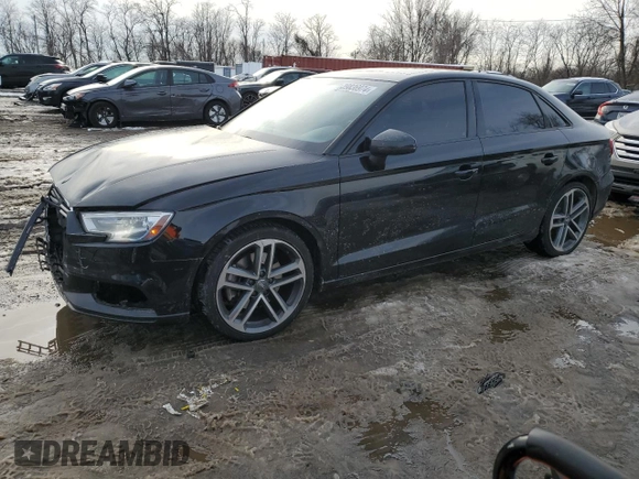 2018 Audi A3 Sedan Premium with VIN WAUAUGFF2J1005030, listed as a Copart auction lot 39836974 with 73,495 mi miles. Bid and sale history available at carsss.com. Image 1.