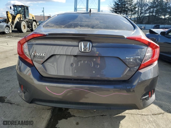 2016 Honda Civic Sedan Touring with VIN 19XFC1F90GE203789, listed as a Copart auction lot 41843765 with 156,181 mi miles and Salvage Title. Bid and sale history available at carsss.com. Image 6.