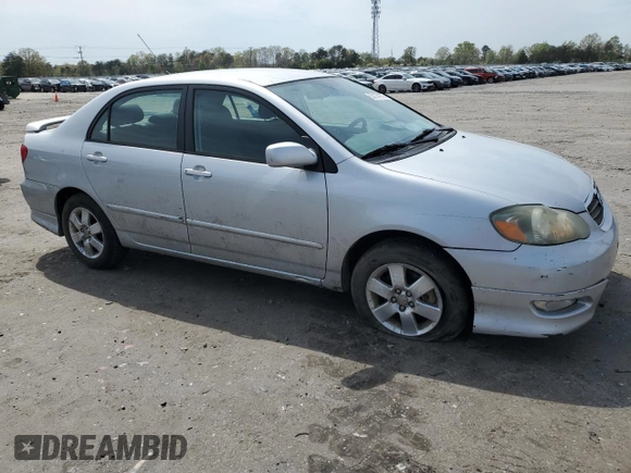 2005 Toyota Corolla CE with VIN 2T1BR32E65C461502, listed as a Copart auction lot 53174275 with 134,136 mi miles and Salvage Title. Bid and sale history available at DreamBid. Image 4.