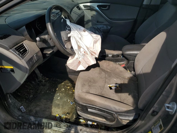 2013 Hyundai Elantra GLS z VIN 5NPDH4AE4DH398219, wystawiony jako Copart lot #55365475 z przebiegiem Nie podano mil oraz Szkoda całkowita • Salvage title. Historia ofert i sprzedaży dostępna na DreamBid. Obrazek 7.