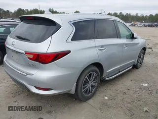 2017 Infiniti QX60 with VIN 5N1DL0MN8HC561115, listed as a IAAI auction lot 41524335 with 154,245 mi miles. Bid and sale history available at carsss.com. Image 4.