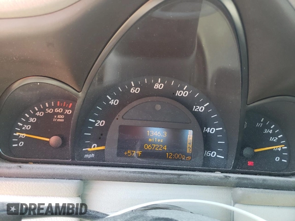 2002 Mercedes-Benz C 230/260/280/320 with VIN WDBRN47J52A244608, listed as a Copart auction lot 56393665 with 67,224 mi miles and Salvage title. Bid and sale history available at DreamBid. Image 9.