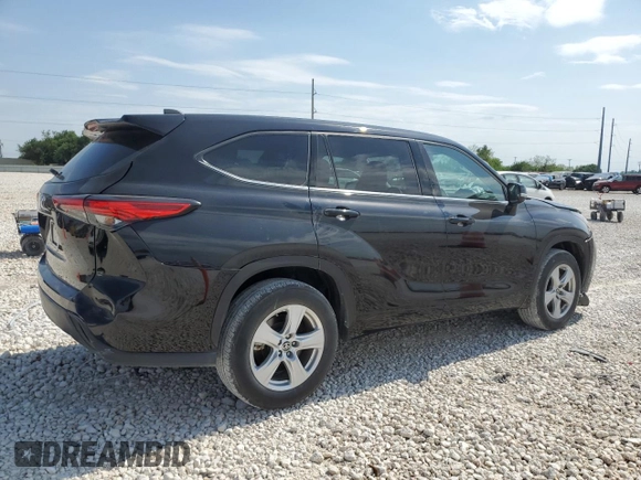 2021 Toyota Highlander L with VIN 5TDCZRAH3MS076472, listed as a Copart auction lot 53209755 with 34,781 mi miles and Salvage title. Bid and sale history available at DreamBid. Image 3.