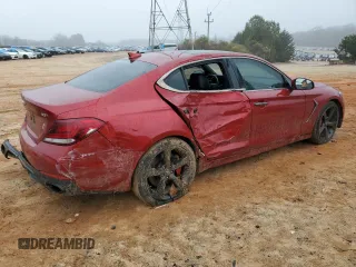 2019 Genesis G70 3.3T Advanced with VIN KMTG34LEXKU021830, listed as a Copart auction lot 85062154 with 81,475 mi miles and Salvage Title. Bid and sale history available at carsss.com. Image 3.
