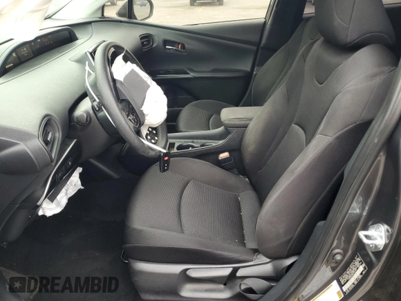 2021 Toyota Prius L Eco with VIN JTDKAMFU8M3130779, listed as a Copart auction lot 56452395 with 86,094 mi miles and Salvage title. Bid and sale history available at DreamBid. Image 7.