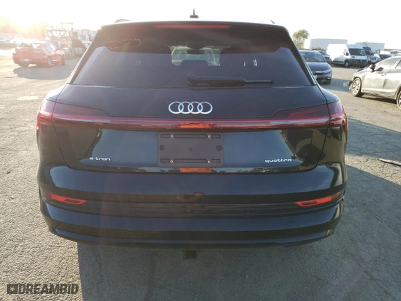 2021 Audi e-tron Premium with VIN WA1AAAGE8MB037438, listed as a Copart auction lot 38780393 with 24,123 mi miles. Bid and sale history available at carsss.com. Image 6.
