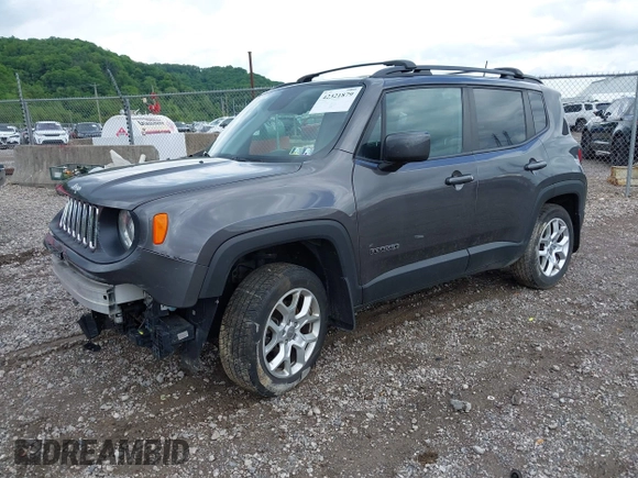 2018 Jeep Renegade Latitude with VIN ZACCJBBB7JPH75637, listed as a IAAI auction lot 42321879 with 106,747 mi miles and . Bid and sale history available at DreamBid. Image 18.