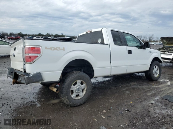 2014 Ford F-150 XL with VIN 1FTEX1EMXEFC40664, listed as a Copart auction lot 43030155 with 144,720 mi miles and Salvage Title. Bid and sale history available at carsss.com. Image 3.