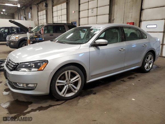 2013 Volkswagen Passat SEL Premium with VIN 1VWCM7A32DC115462, listed as a Copart auction lot 83862334 with 155,597 mi miles and Clean Title. Bid and sale history available at carsss.com. Image 1.