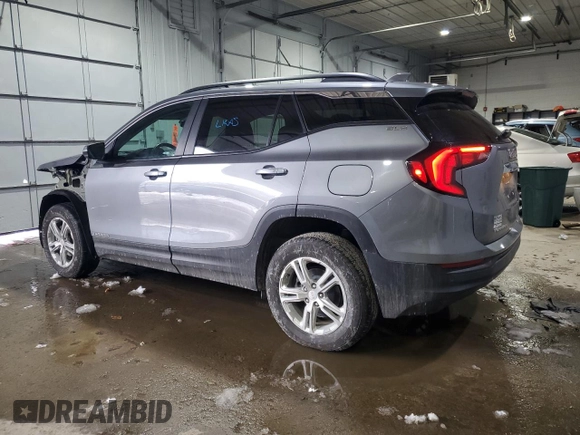 2021 GMC Terrain SLE with VIN 3GKALTEV4ML375503, listed as a Copart auction lot 43544345 with 53,887 mi miles and Salvage Title. Bid and sale history available at carsss.com. Image 2.
