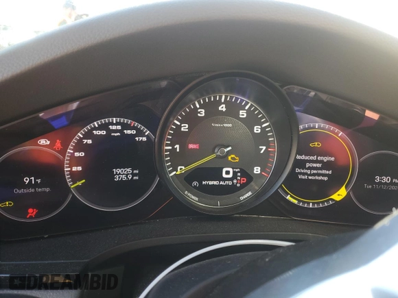 2022 Porsche Cayenne E-Hybrid Hybrid with VIN WP1AE2AY8NDA26933, listed as a Copart auction lot 80315454 with 19,025 mi miles and Salvage title. Bid and sale history available at DreamBid. Image 9.